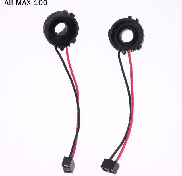 SHIDWJ 2 Stück H7 LED-Sockeladapter Scheinwerferhalterungen in Schwarz für VW Golf 7 MK7 MK6 Tiguan Sharan Multivan Touran Scirocco Passat B7 - Bild 1