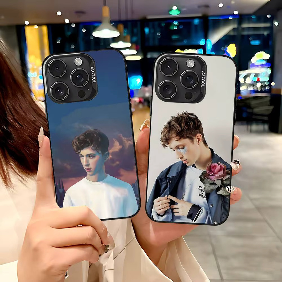 Singer T-Troye S-Sivan Handyhülle für iPhone 17 16 15 14 13 12 11 Pro Max Plus, stoßfeste Rückseite, Farbe Silber/Multicolor - Bild 2