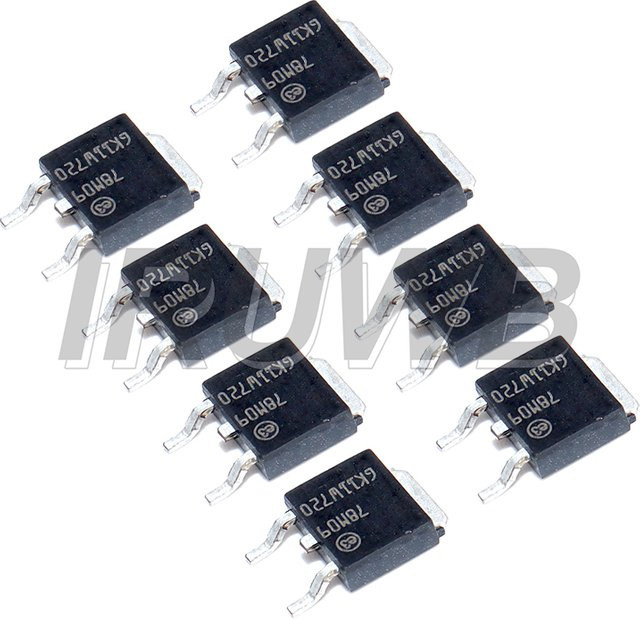 Spannungsreglerröhre LM7805 TO-252 mit drei Anschlüssen, 5V, 1000mA, Farbe: Schwarz - Bild 1