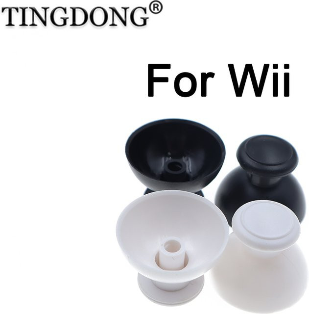 TingDong Analoge Stickkappen für Wii-Controller, 3D-Joystick-Kappen, Weiß - Bild 1