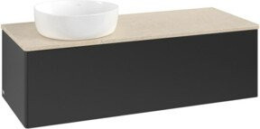 V&B Waschtischunterschrank Antao ohne Frontstruktur in Blau, B/T/H: 120 x 36 x 50 cm - Bild 1