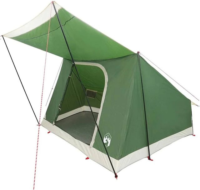 vidaXL Campingzelt mit Dach und Speicher in Grün, B/T/H: 223 x 163 x 130 cm - Bild 1