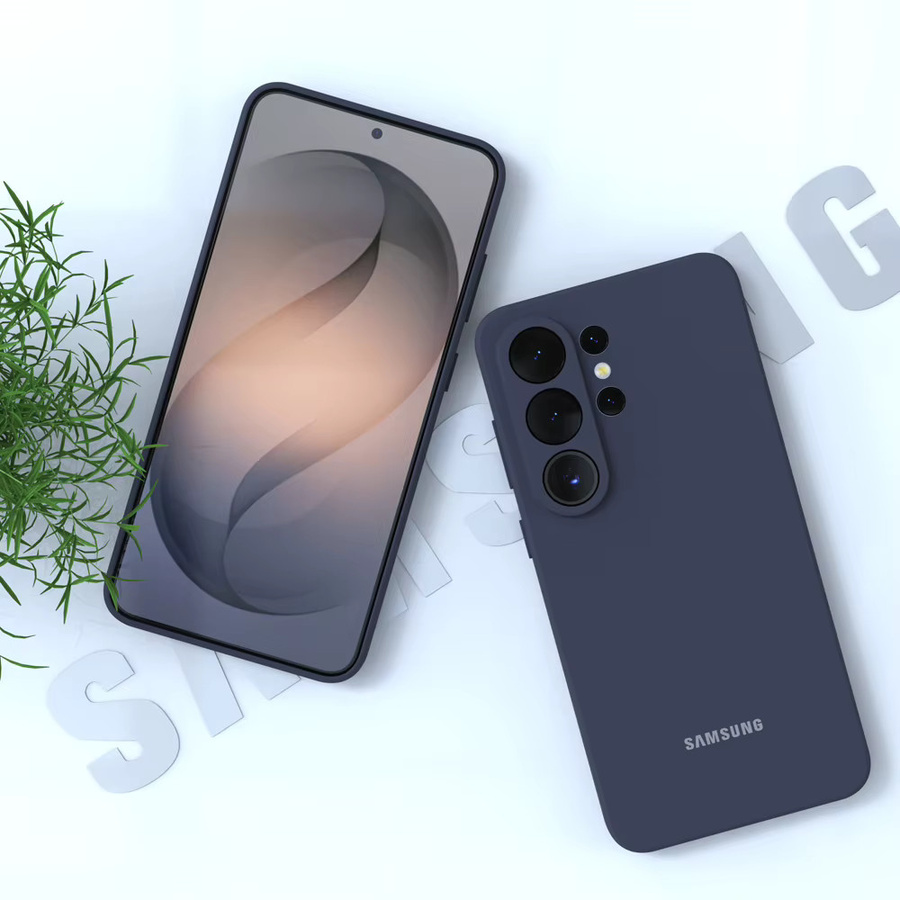 Stoßfeste Silikonhülle für Samsung Galaxy S26 Ultra in Rot oder Blau - Bild 3