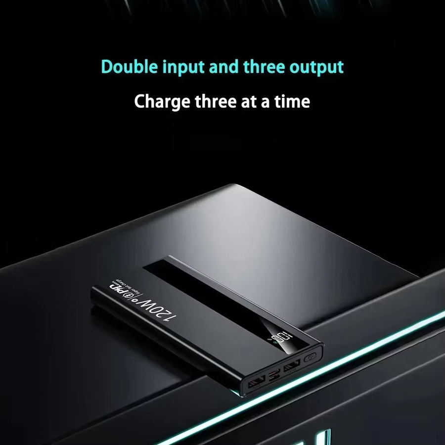 Lenovo 3C Powerbank mit 50000 mAh Kapazität und 120W Schnellladung in Schwarz - Bild 3