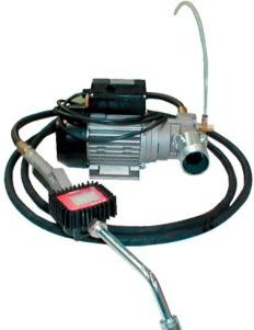 Cemo Elektropumpe Viscomat 200/2 K400 in Silber, selbstansaugend für Schmierstoffe mit Zapfpistole und Literzähler, 230V, 9 l/min - Bild 1
