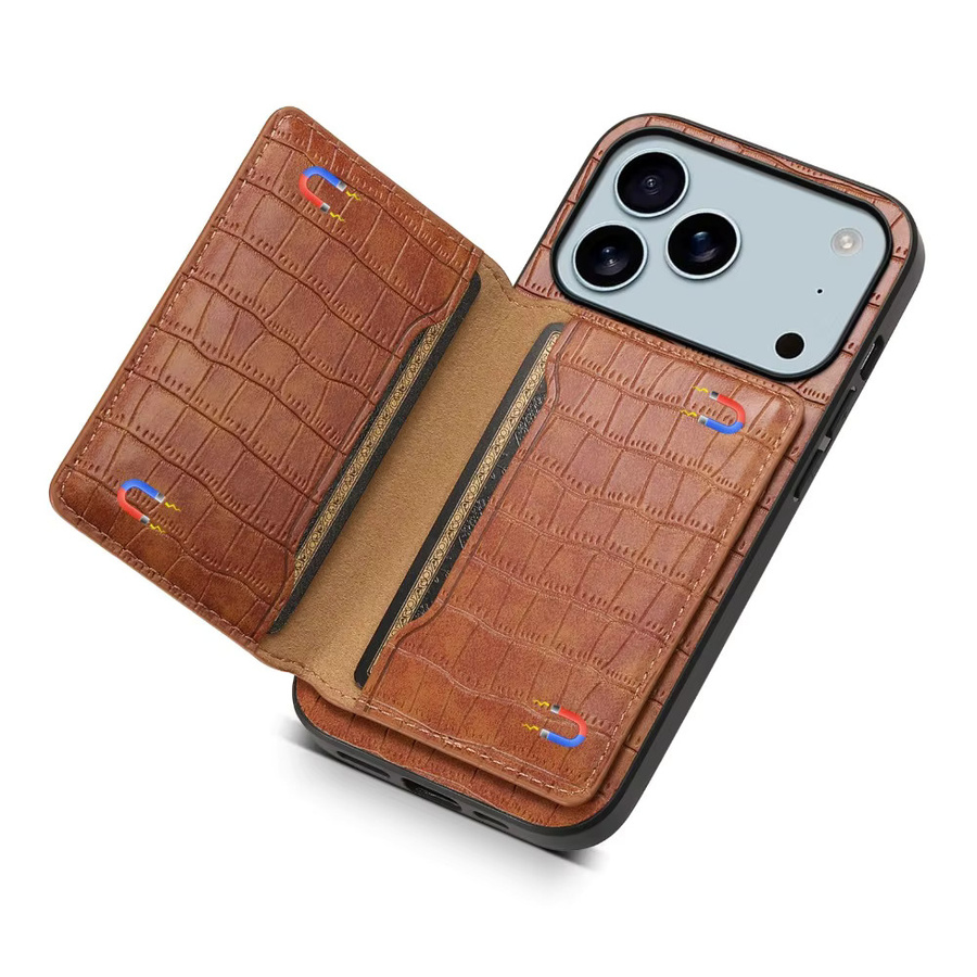 3-in-1 Lederhülle für Apple iPhone 11 bis iPhone 17 Pro Max als Brieftasche und Ständer in Weiß - Bild 2