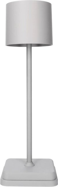Dimmbare LED Tischlampe aus Aluminium in Grau mit CCT und Akkubetrieb - Bild 1