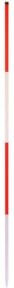 Nedo Baufluchtstab aus Stahl in Rot mit 2m Länge und runder Spitze - Bild 1