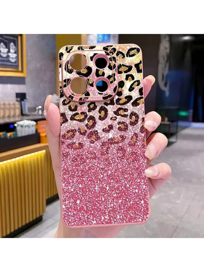 Matte Handyhülle mit Leopardenmuster für Apple iPhone in Pink - Bild 4