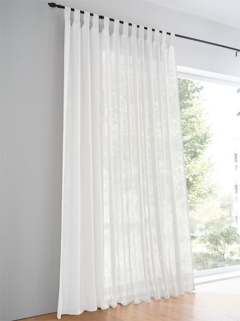 Dekostore Heine Home in Weiß, semi-transparent, 100% Polyester - Bild 1
