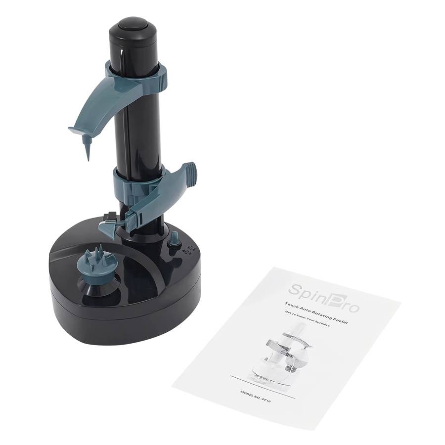 Elektrischer Kartoffelschäler und Obstschäler von Bymaocar in Schwarz oder Blau aus Kunststoff, 24 W, für Obst mit Durchmesser 5–10 cm und Höhe 5–15 cm - Bild 3