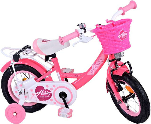 TPFSports Ashley Kinderfahrrad, Mädchen, 12 Zoll, Rosa/Rot, Rücktritt + Handbremse - Bild 1