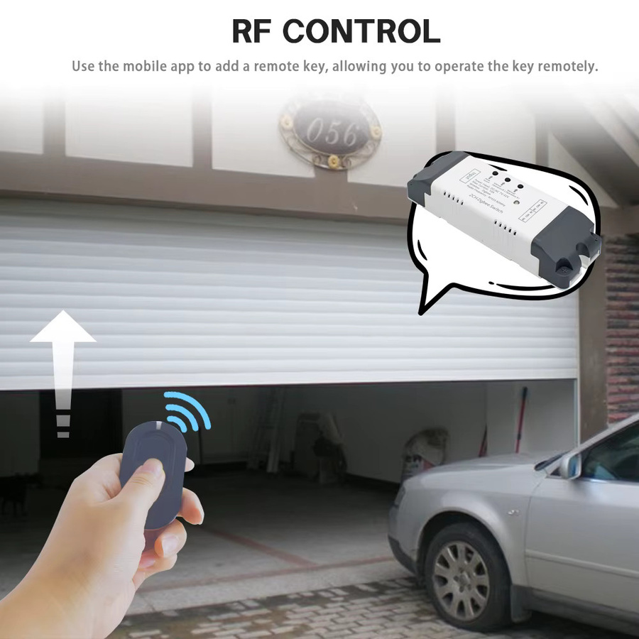 Scimagic-RC Zigbee Smart Switch 2-Kanal-Relaismodul mit RF433 und Wi-Fi zur Steuerung von Licht, Toren und Haushaltsgeräten kompatibel mit Tuya - Bild 4