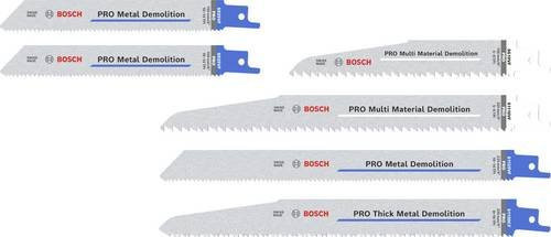 Bosch PRO Demolition Säbelsägeblatt Set, 6-teilig, Universal Bimetal, Silber - Bild 1