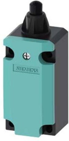 Siemens Positionsschalter 3SE5132-0CC03 mit Kunststoffstößel in Türkis, 6 A, IP66 und IP67 - Bild 1
