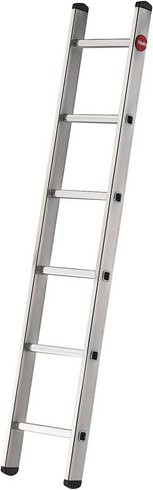 Hailo S60 ProfiStep uno Aluminium Anlegeleiter mit 6 Sprossen in Silber - Bild 1