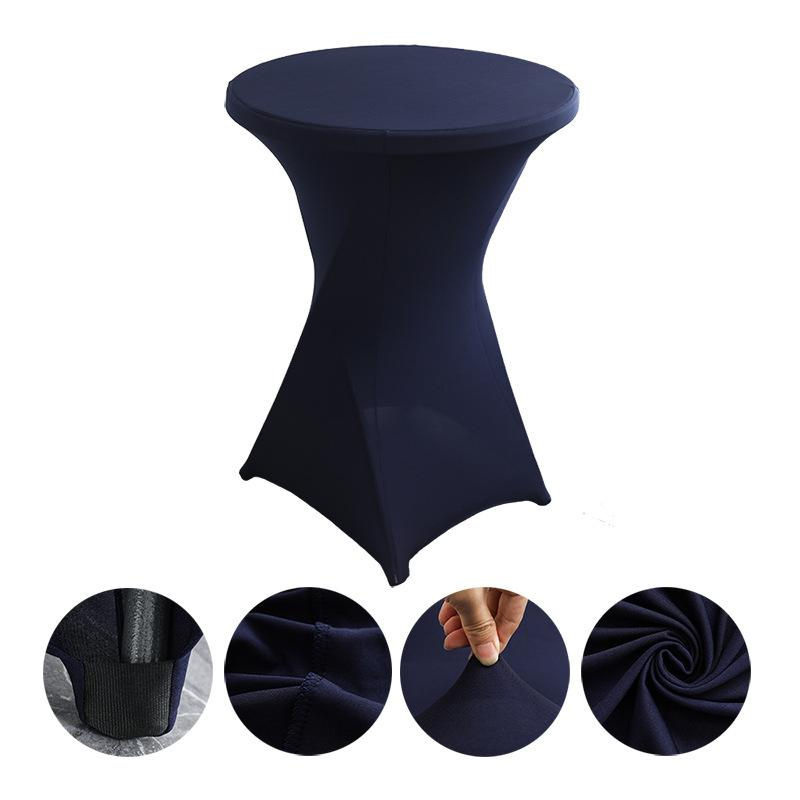 ChicFashion Runde Stretch Tischdecke aus Spandex in Gold für Cocktailtische, Partys und Hochzeiten, Durchmesser: 70 cm x Höhe: 110 cm - Bild 4