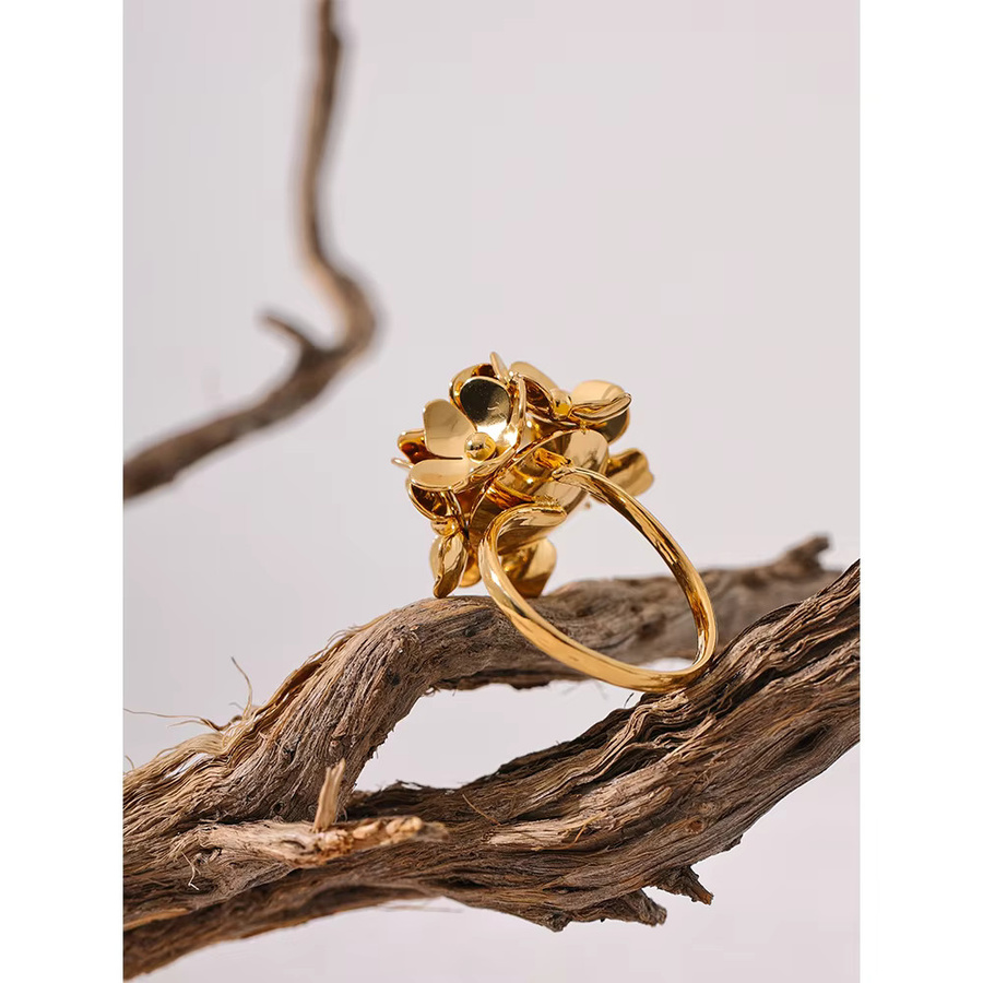 Yhpup Ring, Edelstahl, Gold, Damen - Bild 3