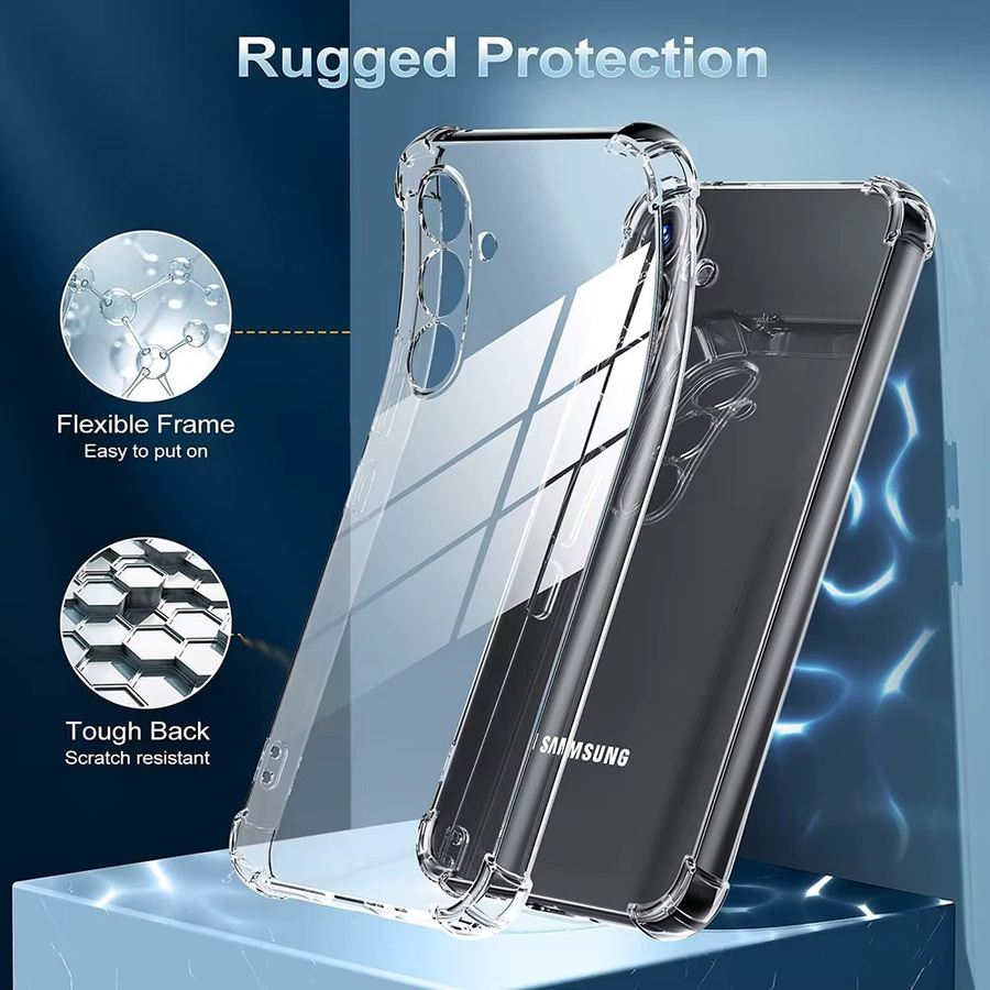 Transparente stoßfeste Silikonhülle für Samsung Galaxy S25 S24 S23 S22 Ultra Plus FE A55 A35 A25 A15 A54 A34 A24 A14 - Bild 2