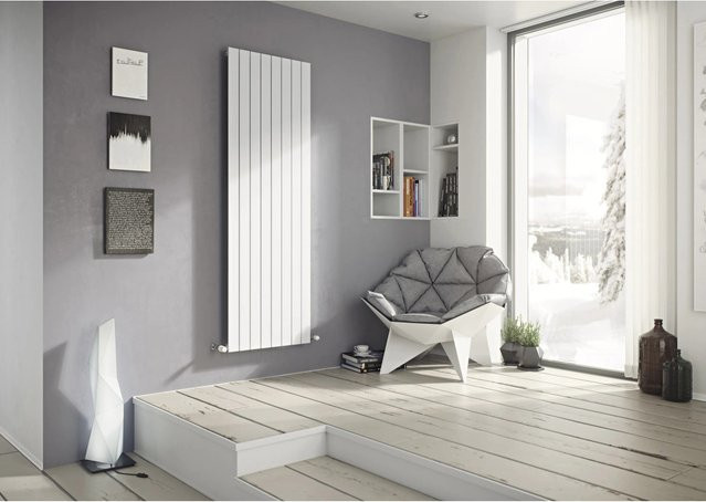 Ximax P1 Designheizkörper aus Stahl in Weiß, B: 67 cm, H: 180 cm, T: 6,5 cm - Bild 1
