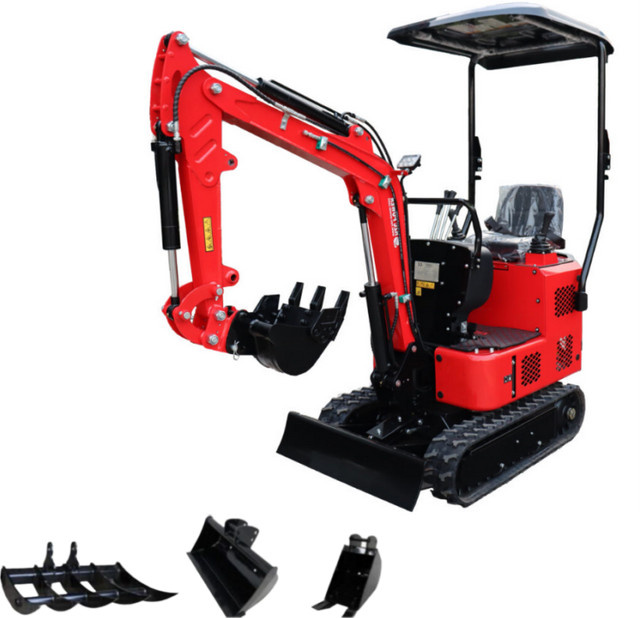 HZC Power Minibagger DKB992 mit Dieselmotor und seitlicher Joystick-Steuerung, 940 kg - Bild 1