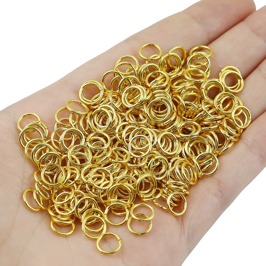 Biegeringe Edelstahl, Goldene Schleife Anschlüsse, 3-10mm - Bild 2