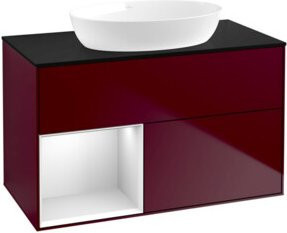 V&B Waschtischunterschrank Finion 100 in Weiß lackiert, Breite: 100 cm, Tiefe: 50,1 cm, Höhe: 50,1 cm - Bild 1