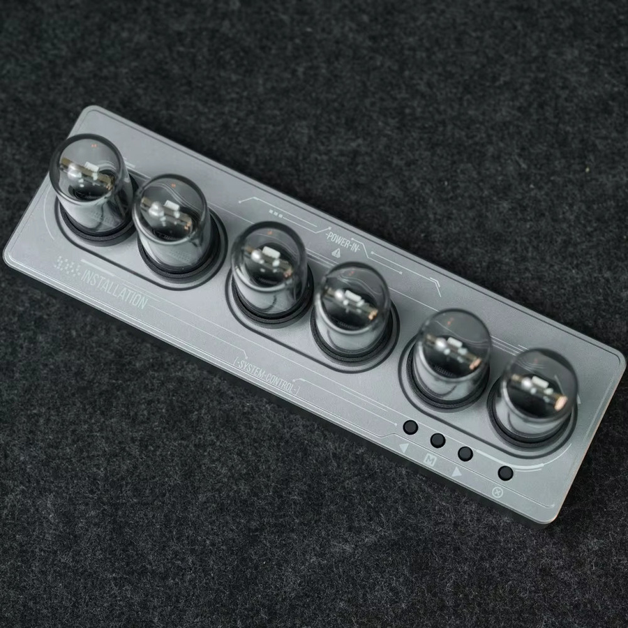 NEIMZ RGB IPS Nixie-Röhren-Wecker Digitaler Tischwecker mit anpassbaren Zifferblättern und bunten Lichtern in Silber und Multicolour - Bild 5