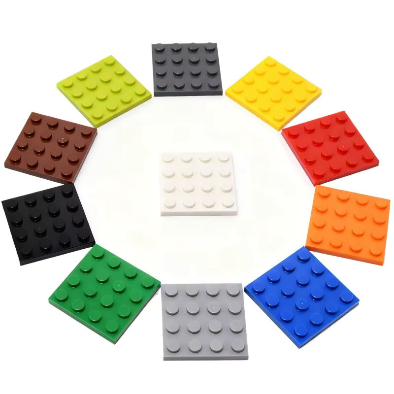 monkey man 4x4 Noppen-Bausteine Grundplatte, Bunte Bausteine, 15-teiliges Set - Bild 4
