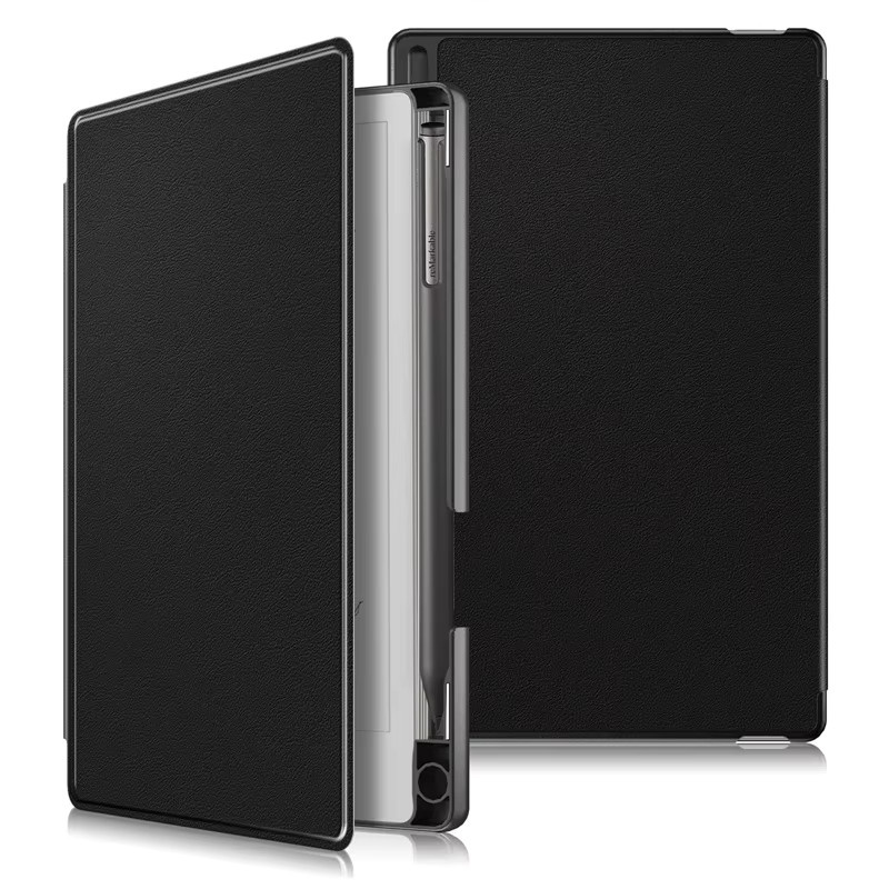 reMarkable Paper Pro Move Smart Cover aus Leder mit Stifthalter in Schwarz - Bild 2
