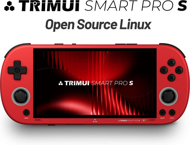 Trimui Smart Pro S TG5050 Handheld-Spielkonsole in Grau mit 4,96 Zoll IPS-Display und 5000mAh Akku - Bild 1