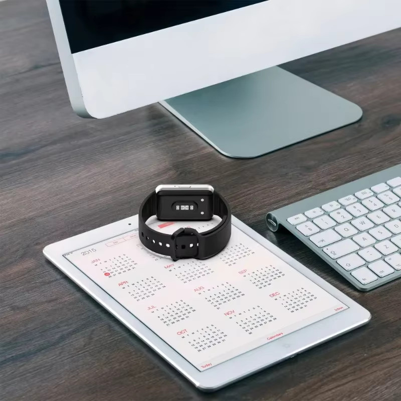 Samsung Silikonarmband, Schwarz, Samsung Galaxy Fit 3 - Bild 4