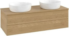 V&B Waschtischunterschrank Antao ohne Frontstruktur in Honig Eiche, B/T/H: 120 x 36 x 50 cm - Bild 1