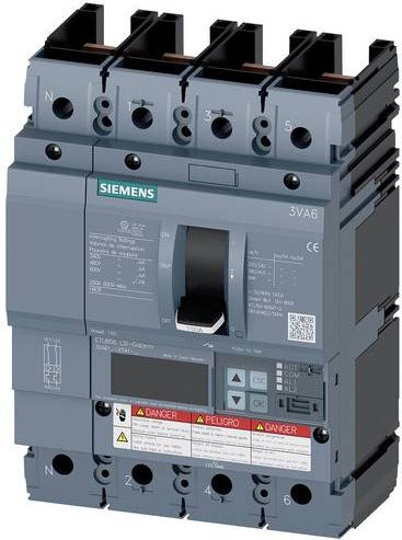 Siemens 3VA6115-6KT41-0AA0 Leistungsschalter grau mit Einstellbereich 60 - 150A und 600 V/AC - Bild 1