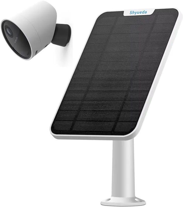 SimpliSafe Solarpanel-Ladekabel für die kabellose Outdoor-Überwachungskamera in Weiß - Bild 5
