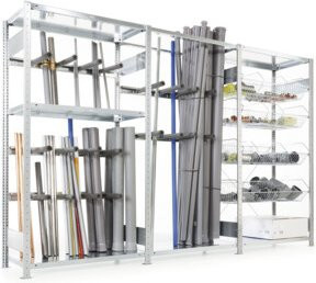 META HT-Regal Clip S3 verzinkt silber B/T/H: 200 x 50 x 306,8 cm - Bild 1