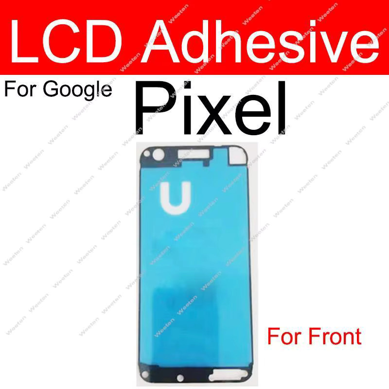 Kleber für Google Pixel XL 2 und 2XL Frontbildschirm Display Reparatur Set, transparent - Bild 2