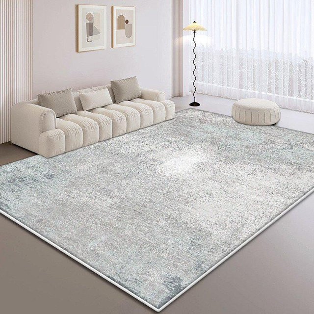 Karpetti Wohnzimmerteppich mit abstraktem Design, grau, rutschfest und leicht zu reinigen, B x T: 200 x 180 cm - Bild 1