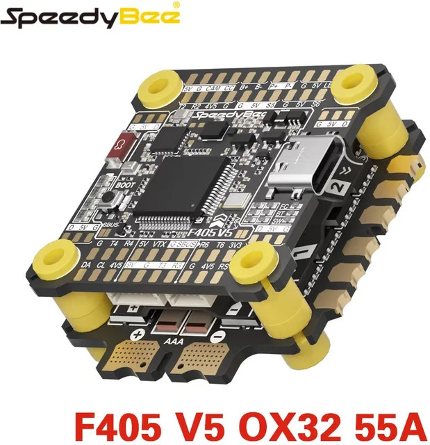 SpeedyBee F405 V5 Stack FPV-Set mit 55A ESC in Schwarz - Bild 1