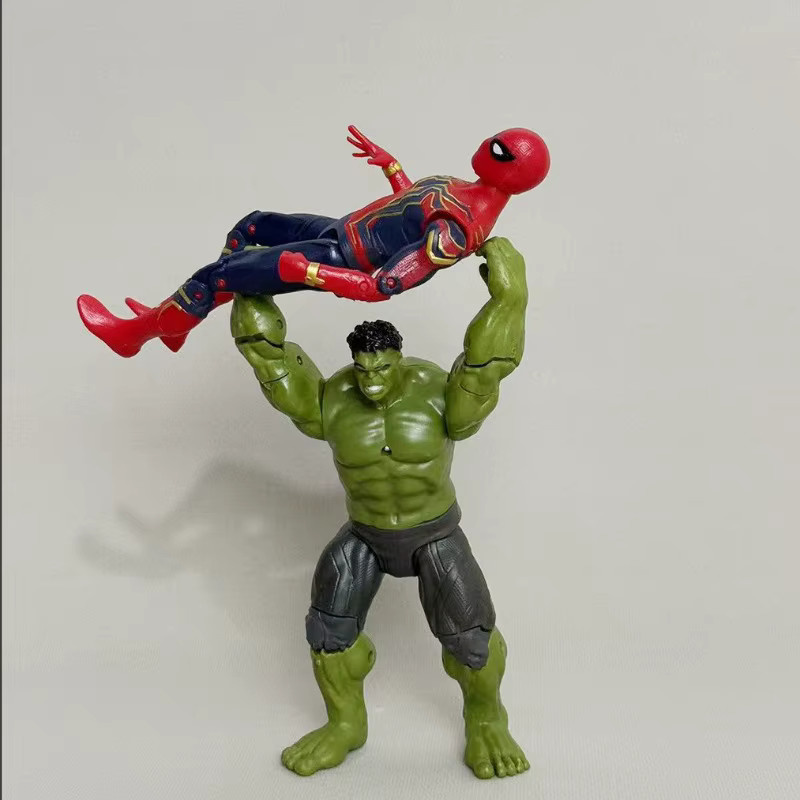 Hot Toys Marvel The Avengers Action-Puppen-Set, Hulk Thanos Spider-Man Iron Man Captain America, Modellspielzeug - Bild 2