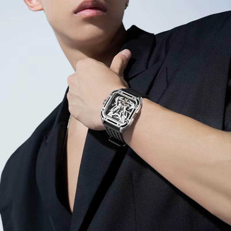 MARK FAIRWHALE Armbanduhr, Automatik, Tourbillon, Edelstahl, Herren - Bild 2