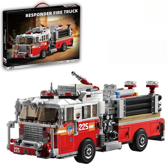 JAKI Amerikanisches Feuerwehrauto, Modellbausatz, 1052 Teile, ab 14 Jahren - Bild 1