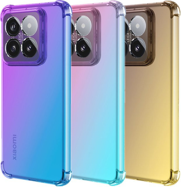 Stoßfeste Gradient TPU Schutzhülle für Xiaomi 15 14 Ultra 14T 13T 13 Lite 12T Pro 11T in Transparent Multicolour - Bild 1