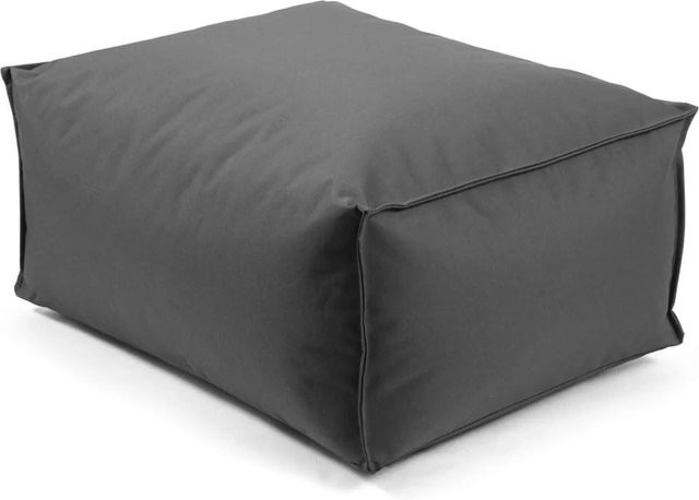 mokebo Outdoor Pouf Hocker in Anthrazit mit EPS-Perlen Füllung - Bild 1