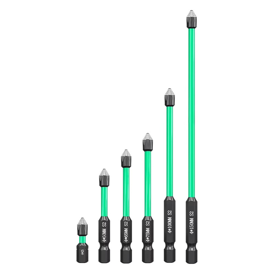 Vibratite Magnetischer Schraubendreher-Bit mit 6,35 mm Sechskantschaft in Grün, 25–150 mm Länge für Elektrowerkzeuge und Bohrmaschinen - Bild 4