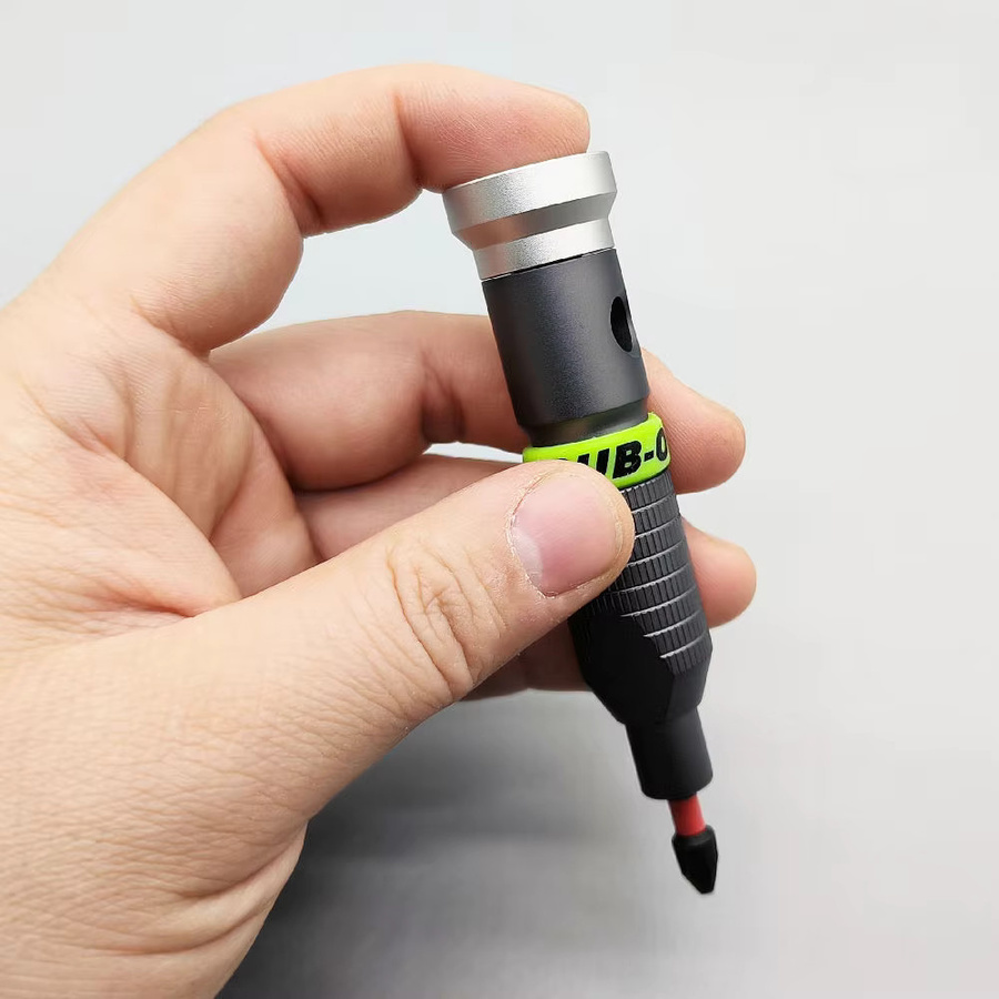 Deli Präzisionsgriff aus Aluminiumlegierung in Silber für 1/4 Zoll Bits und 6,35 mm Halter zur Reparatur - Bild 3