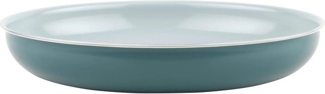 Mömax Click&Cook Bratpfanne aus Aluminium in Grün mit Antihaftbeschichtung und abnehmbarem Griff, Durchmesser: 28 cm - Bild 1