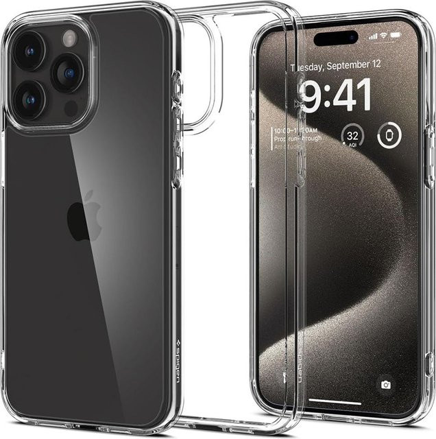Spigen Ultra Hybrid Schutzhülle für Apple iPhone 15 Pro Max in Transparent - Bild 1