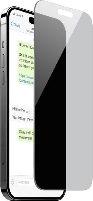 SBS Gehärtetes Schutzglas Privacy für iPhone 15 in Transparent - Bild 1