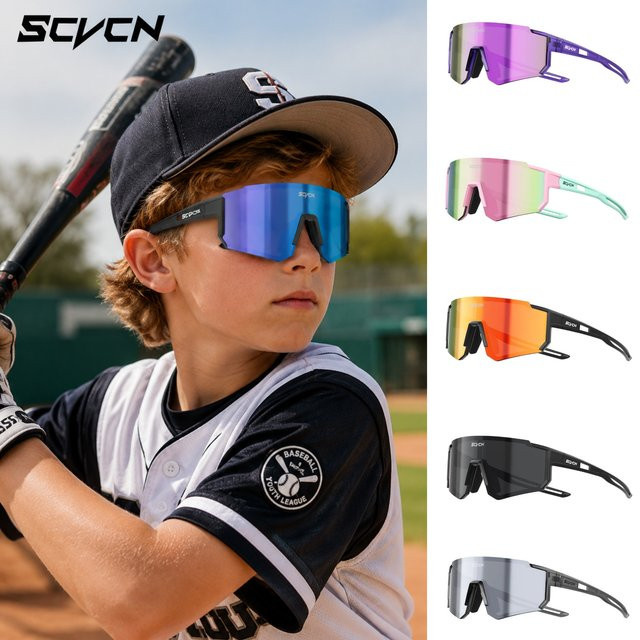 Kapvoe Sonnenbrille Kids, Vollrand, Kunststoff, Wrap - Bild 1